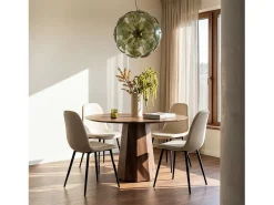 Packs 4 sillas Beige 44 x 84 cm