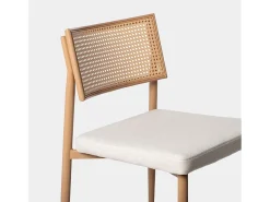 Packs 2 sillas Beige 48 x 79 cm
