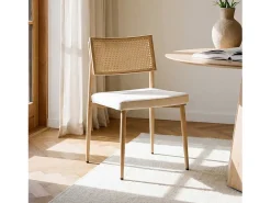 Packs 2 sillas Beige 48 x 79 cm