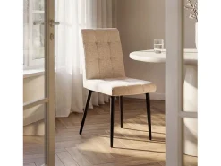 Packs 2 sillas Beige 44 x 92 cm