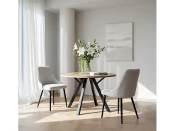 Packs 2 sillas Gris 52 x 87 cm