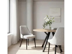 Packs 2 sillas Gris 52 x 87 cm