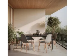 Packs 6 sillas Gris 45 x 80 cm