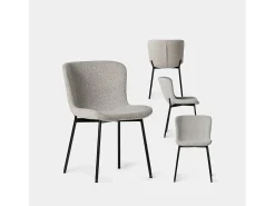 Packs 4 sillas Gris 50 x 80 cm
