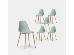 Packs 6 sillas Menta 45 x 80 cm