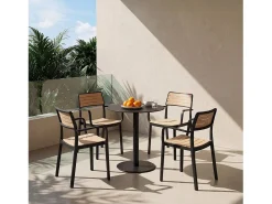 Packs 4 sillas Negro 54 x 80 cm