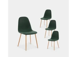 Packs 4 sillas Verde 44 x 84 cm