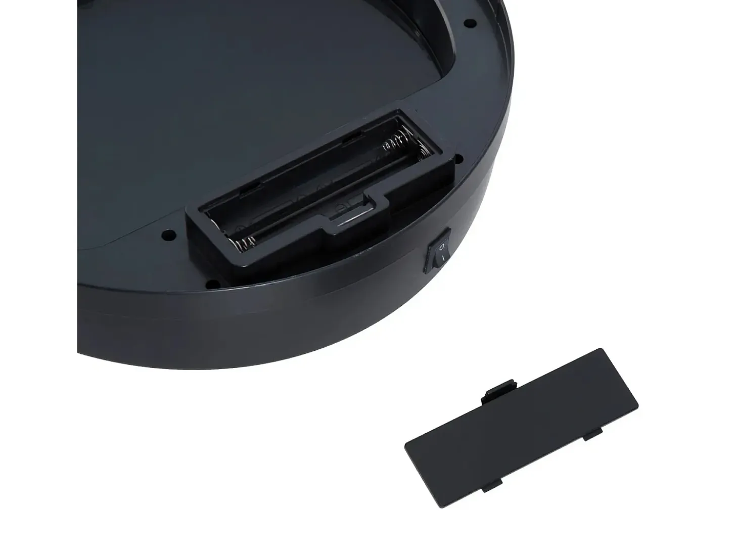 Papelera automática con sensor, 30L, acero inoxidable, color negro (Ø30,5x51,5 cm)