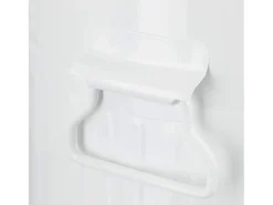 Papelera vintage de metal con pedal para cocina o baño 5 litros color blanco 13_0002319_2