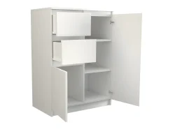 PARMA | Cómoda moderna para salón / dormitorio / oficina 97x70x40 | 2 puertas + 2 cajones | Aparador moderno | Vestidor