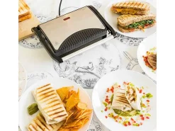 Parrilla eléctrica Cecotec Rock'nGrill 700W negro/inox