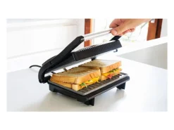 Parrilla eléctrica Cecotec Rock'nGrill 700W negro/inox