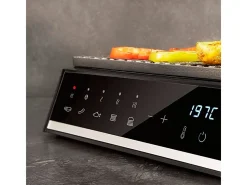 Parrilla eléctrica Cecotec Rock'nGrill Smart 2000W panel táctil inox/negro