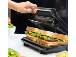 Parrilla eléctrica Cecotec Rock´nGrill 750 Full Open 750W inox/negro