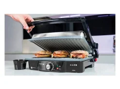 Parrilla eléctrica Cecotec Rock'n Grill 2000W negro/inox