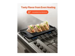 Parrilla Reversible de Hierro Fundido, SucceBuy Parrilla Reversible de Hierro Fundido, Precurada, 492 × 218 mm