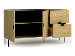 Pequeño Buffet 2 Puertas y 2 Cajones - Color Roble - Colección MONDO