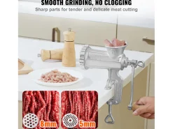 Picadora De Carne Manual SucceBuy, De Hierro Fundido Resistente Con Abrazadera De Mesa De Acero