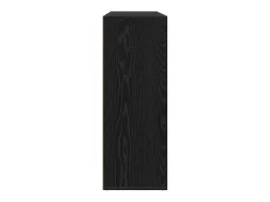 piezas Aparadores Roble Negro 60x31x84 cm Madera de Ingeniería