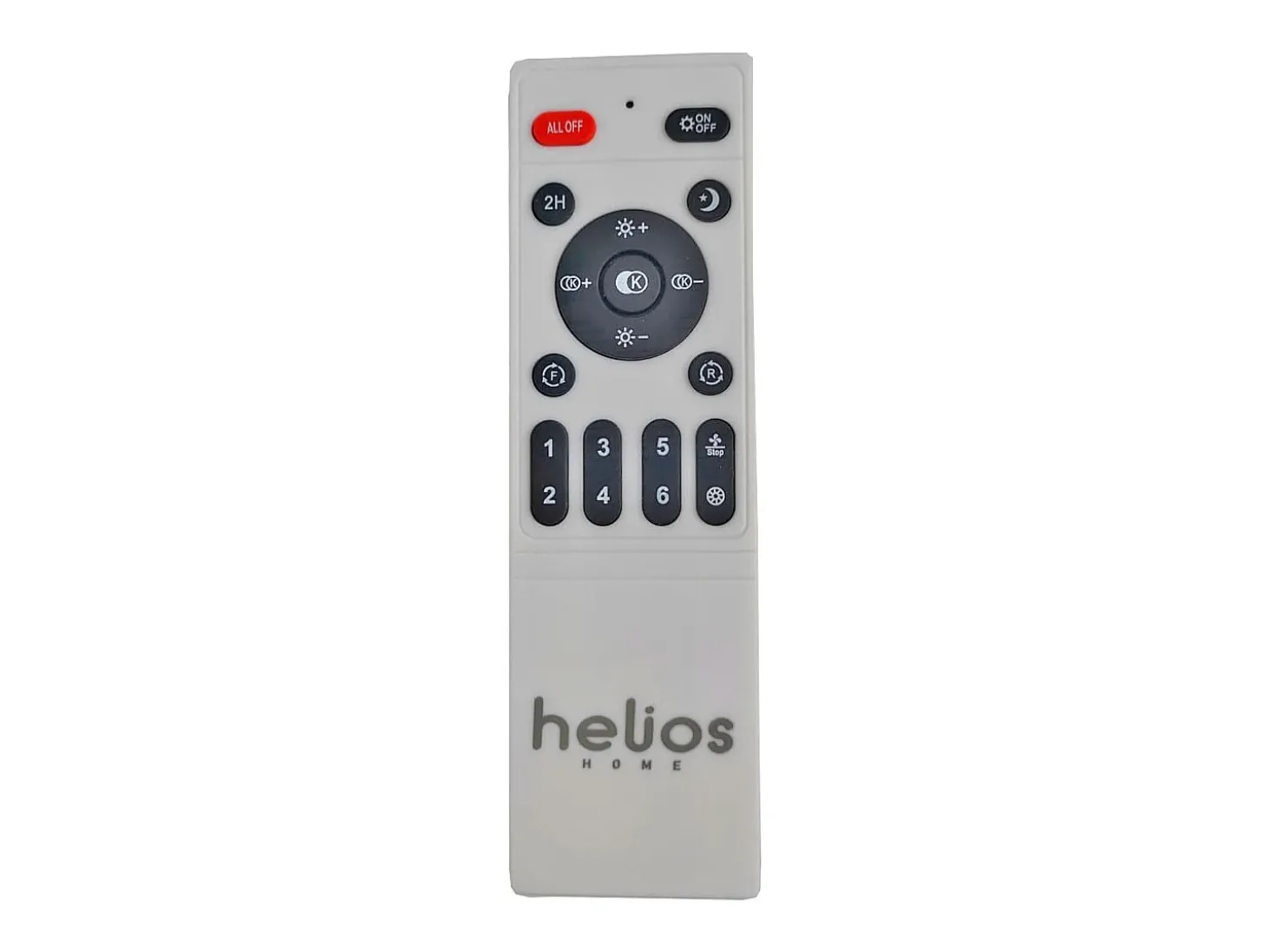 Plafón ventilador Tristán Helios Home 36W luz LED 3 velocidades + control remoto blanco Ø53x22 cm