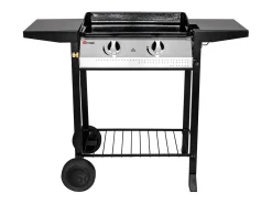 Plancha de asar a gas 2 fuegos 5,3kW PAMPLUNA