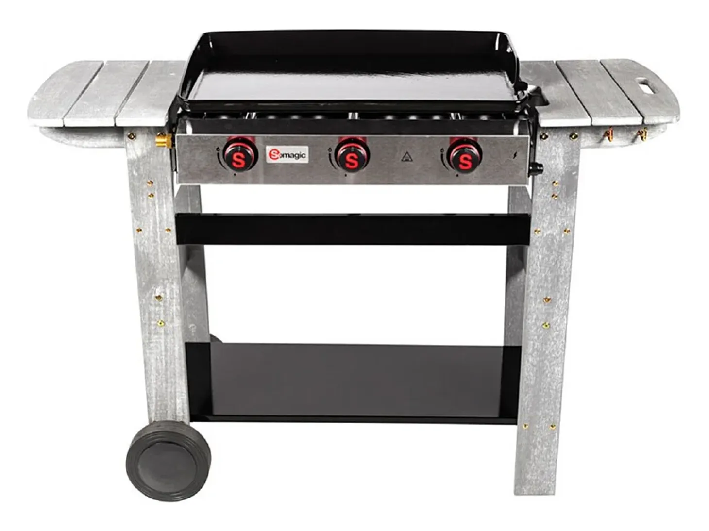 Plancha de asar a gas SAN SEBASTIAN 3 quemadores 8kW