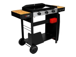 Plancha de asar a gas SAN SEBASTIAN 3 quemadores 6,45kW - SOMAGIC