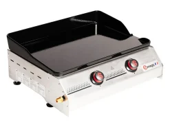 Plancha de asar a gas SO PREMIUM 2 quemadores 7kW