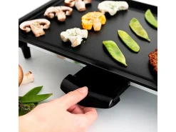 Plancha de asar Dcook 2000W antiadherente negro 14x52x24,5 cm