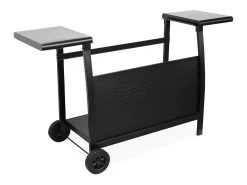 Plancha de gas 4 quemadores de acero inoxidable con carrito y