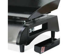 Plancha de gas 4 quemadores 10kw + carro negro