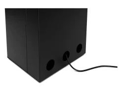 Planika - Chimenea de bioetanol sin ventilación Arcticon BEV, control remoto, llama real, diseño panorámico - Negro