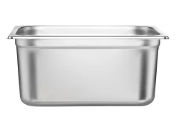 Plato Plano SucceBuy Lote de 6 Cacerolas de Hotel de Tamaño Medio, Cacerola Profunda en Acero Inoxidable de 15CM para Mesa de Vapor