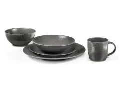 Plato postre Stone Gris 20 cm (Lote de 6) - Colección Médard de Noblat