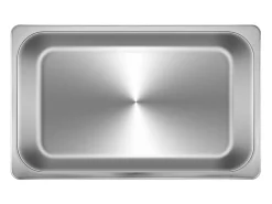 Plato, SucceBuy - Sartén Vaporera de Acero Inoxidable de 10,1 CM de Profundidad con Tapa, 13 L, Antiatasco, Paquete de 4