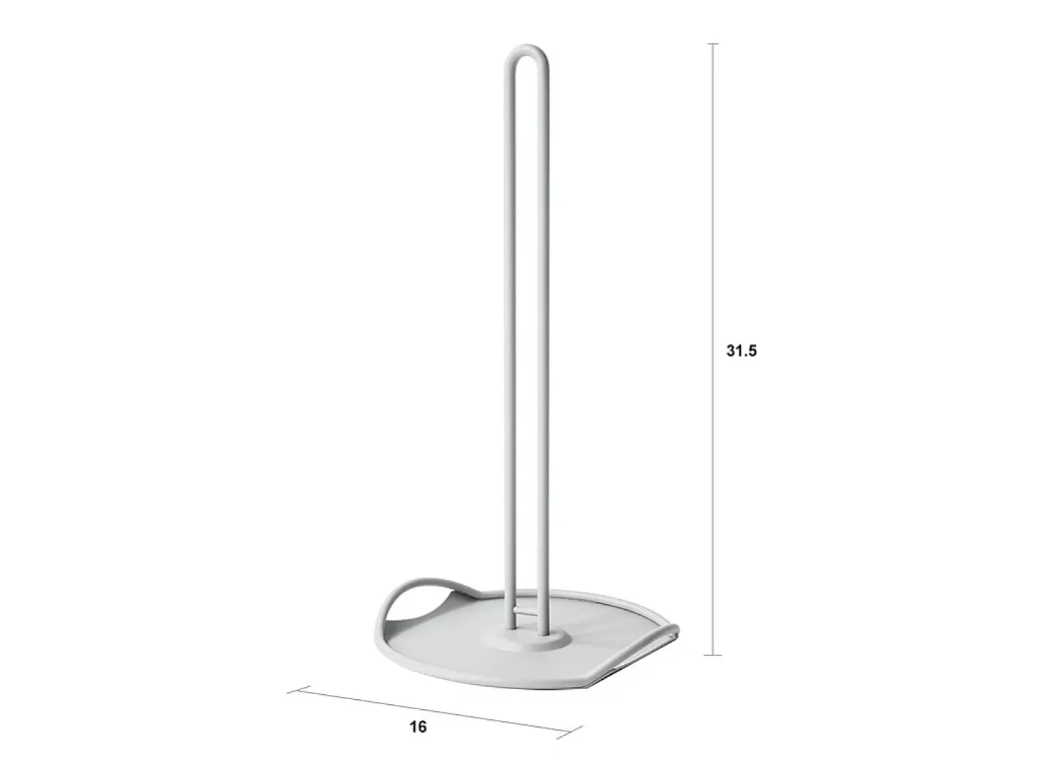 Portarrollos de cocina de metal mate Singe - Verde oscuro