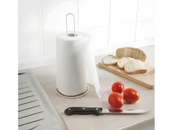 Portarrollos de cocina ROLLY en metaltext Ø14x32 cm blanco