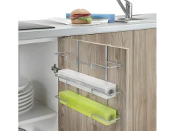 Porta-toallas Triple GALILEO Metaltex 36x9x30 cm Plata Polytherm®