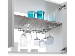 Portavasos MY CRISTAL de métaltex - Capacidad para 16 tazas - Acabado Polytherm® Plateado