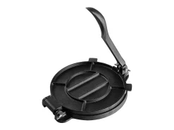Prensa de Masa SucceBuy 20 cm, Máquina de Masa para Chapati y Roti en Fundición Robusta, para las Tortillas de Harina, Tawa, Plata