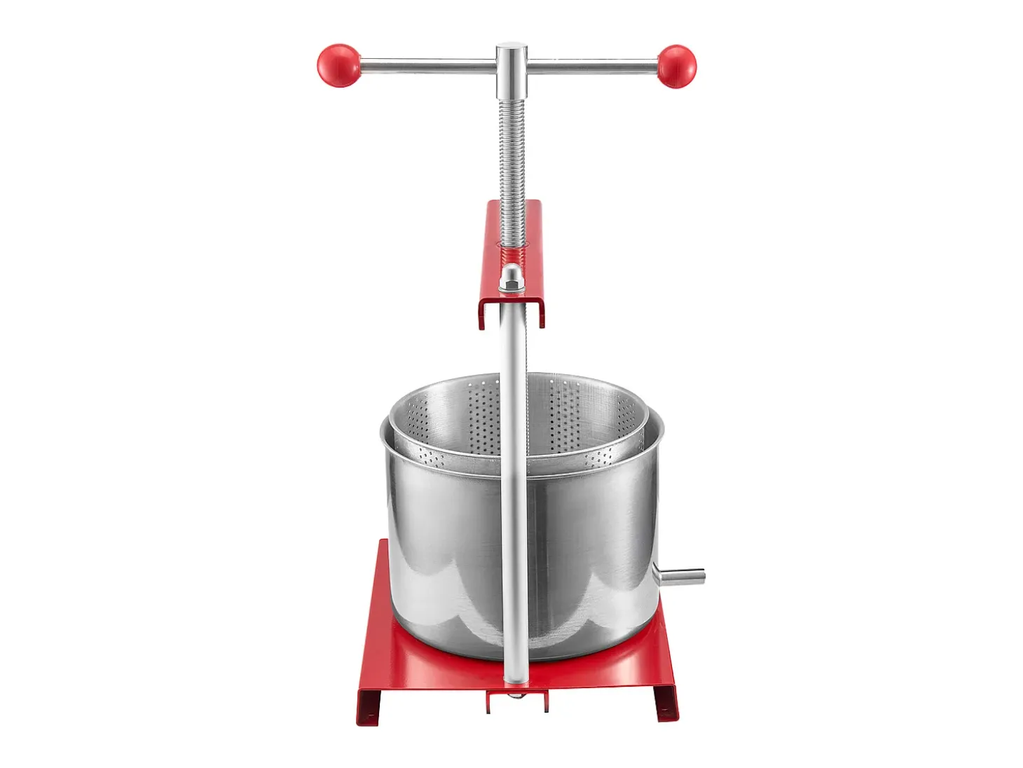 Prensa Manual para Frutas SucceBuy, 6 L, Acero Inoxidable, Cocina, para la Elaboración de Vino