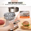 Prensa para Hamburguesas SucceBuy Máquina de Hamburguesas de 15 cm Prensa Comercial Moldeado de Carne Cocina 110 V Acero Inoxidable/Plateado