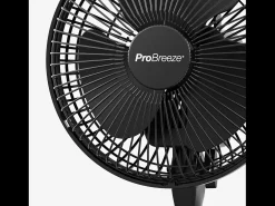Pro Breeze Ventilador de pinza Mini 6 - ultra silencioso y de alta potencia - negro