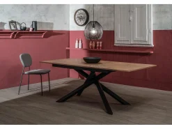 Pulse - Mesa extensible (140/190 x 90 cm) en melamina negra