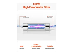 Purificador de Agua UV SucceBuy, Filtración Ultravioleta, Caudal de 3,785 l/min
