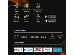 Quemador de bioetanol automático Smart APP insertable SLIM 100