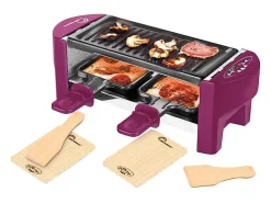 Raclette 2 Personas Meuuuh Prune Little Balance - Compacta y Original 350W