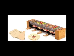 Raclette Little Balance 4 personas Meuuuh Madera 600W Piedra de Cocción