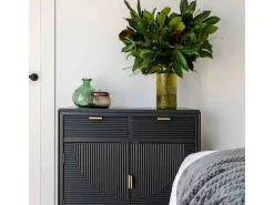 Recibidor De Madera Con 2 Puertas Y 2 Cajones