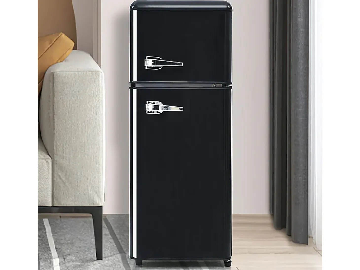 Refrigerador 28L+64L, -27°C~13°C, 116 kWh/año, 45dB, eficiencia energética D, Negro, 41x45.5x105.5cm